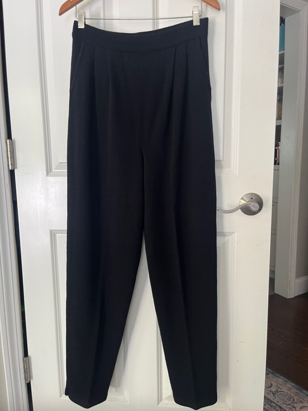 Vintage Knit Pants, Santa knit style, Anne Pedersen Collection, Sz Large,pockets